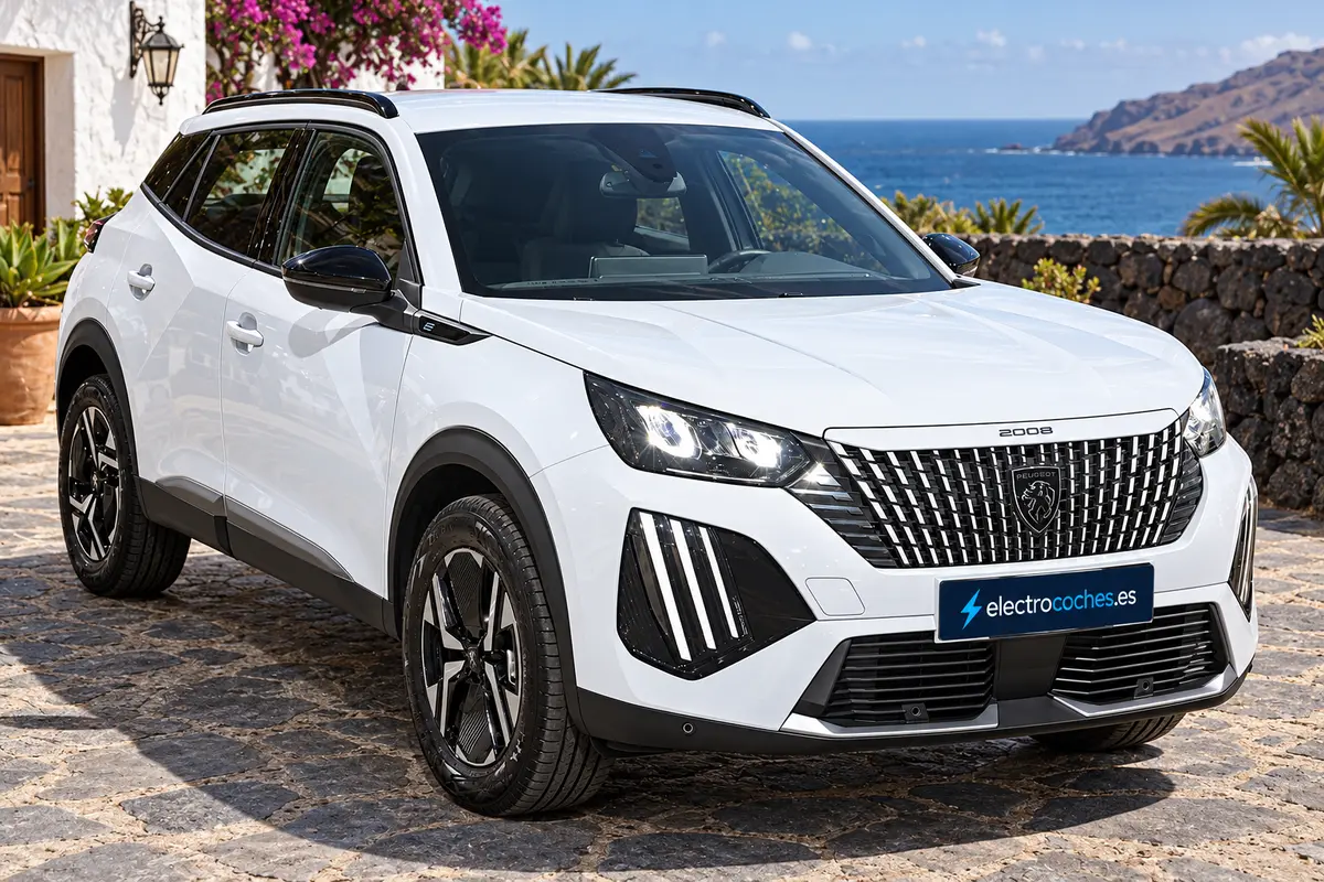 Peugeot e-2008 · foto ilustrativa en Canarias