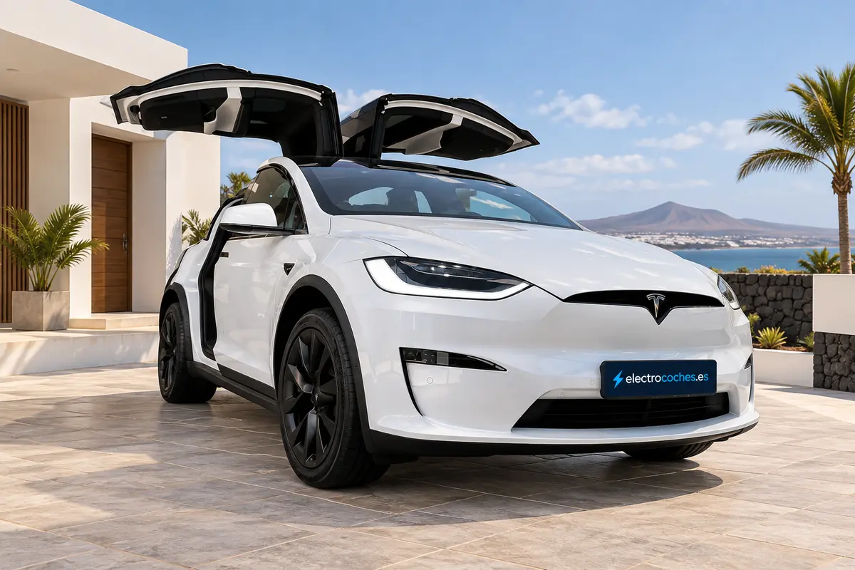 Tesla Model X · foto ilustrativa en Canarias